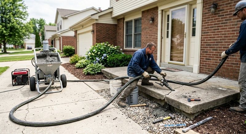 Concrete Settlement Repair in San Antonio, TX